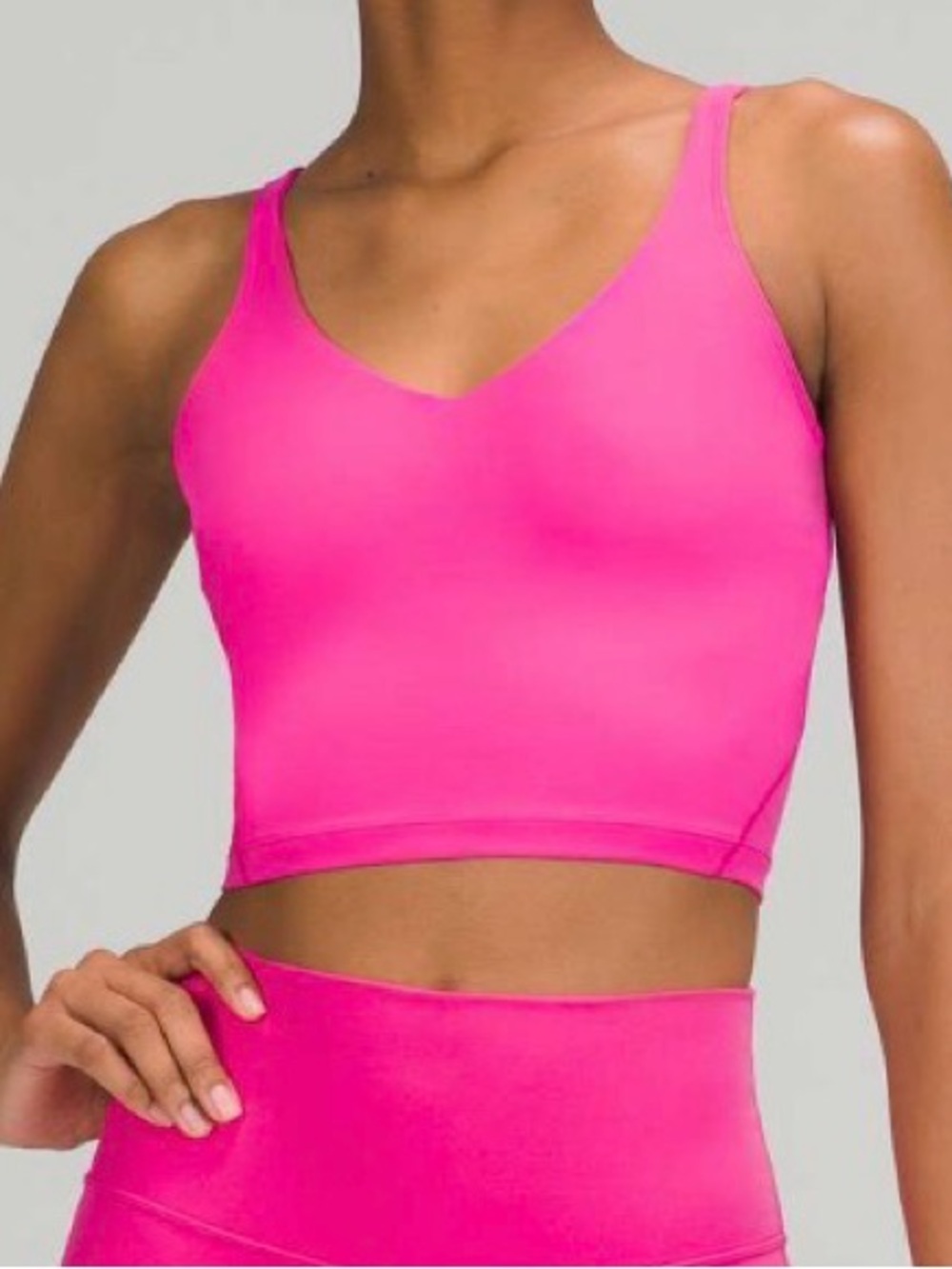 lululemon athletica Hot Pink Supportive Sports Bra Crop. Great condition